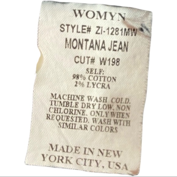 Vintage Womyn Jeans Straight Leg 6 Montana Style - Picture 3 of 7